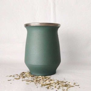 12 Mates Térmicos Doble Capa Acero Inoxidable Forma Conan