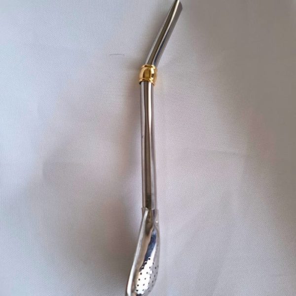 Bombilla Picoloro Cucharita con Virola de Bronce - Imagen 2